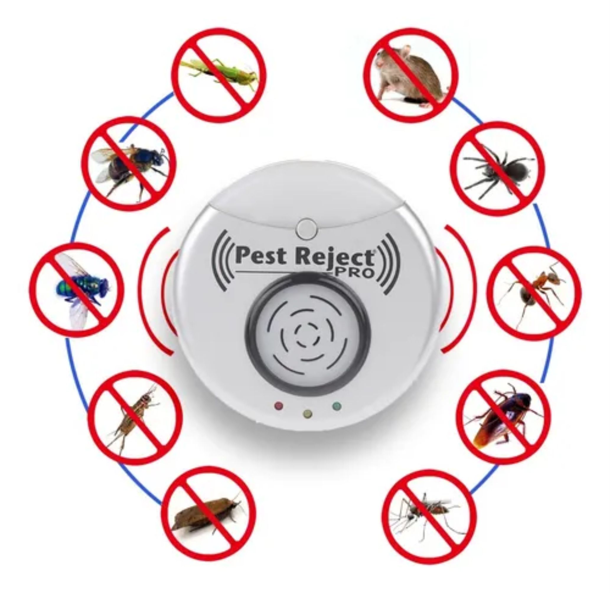 Repelente Ultras&oacute;nico Anti Plagas 300m&sup2; &ndash; PestGuard Pro