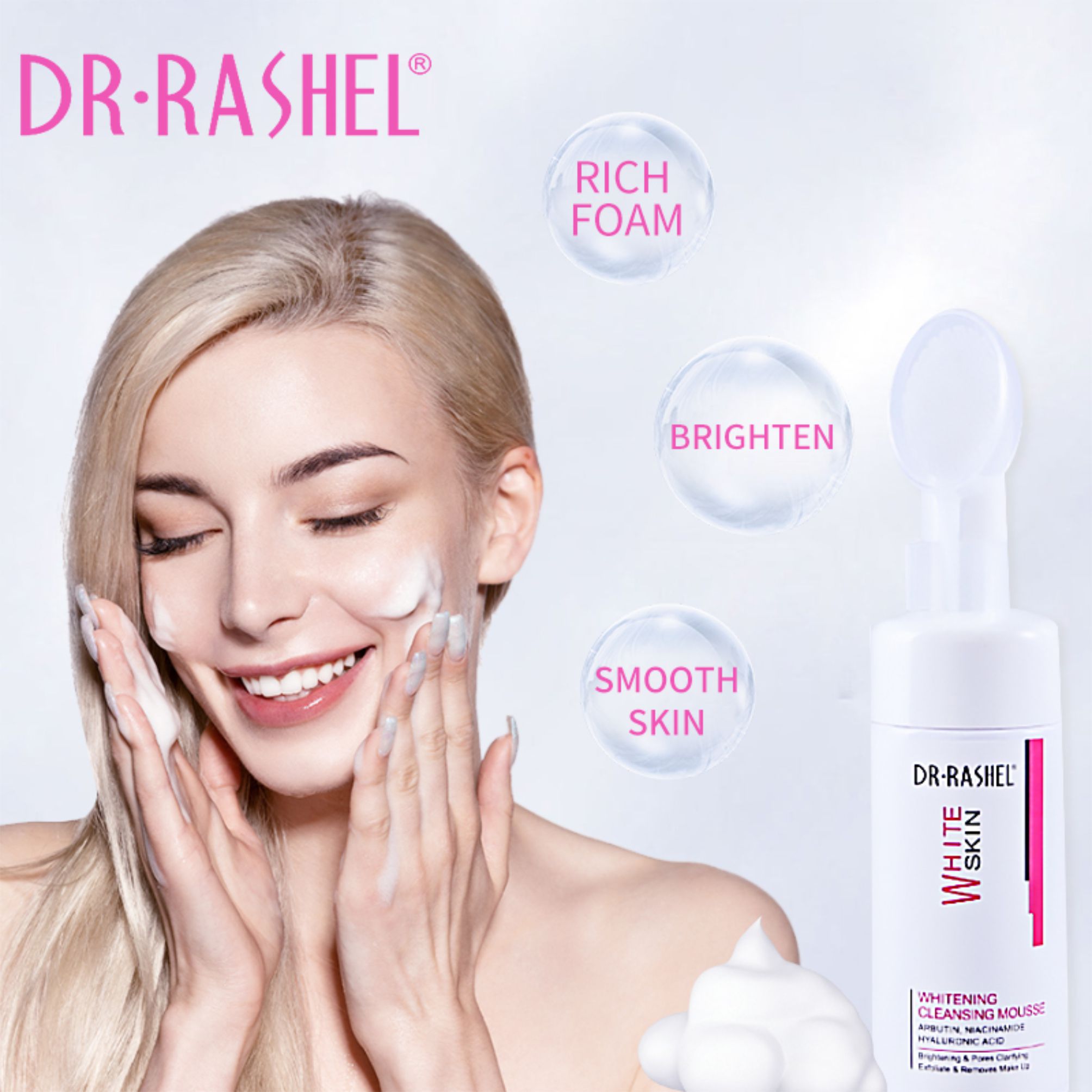 Dr. Rashel White Skin - Limpieza Facial Aclarante con Cepillo