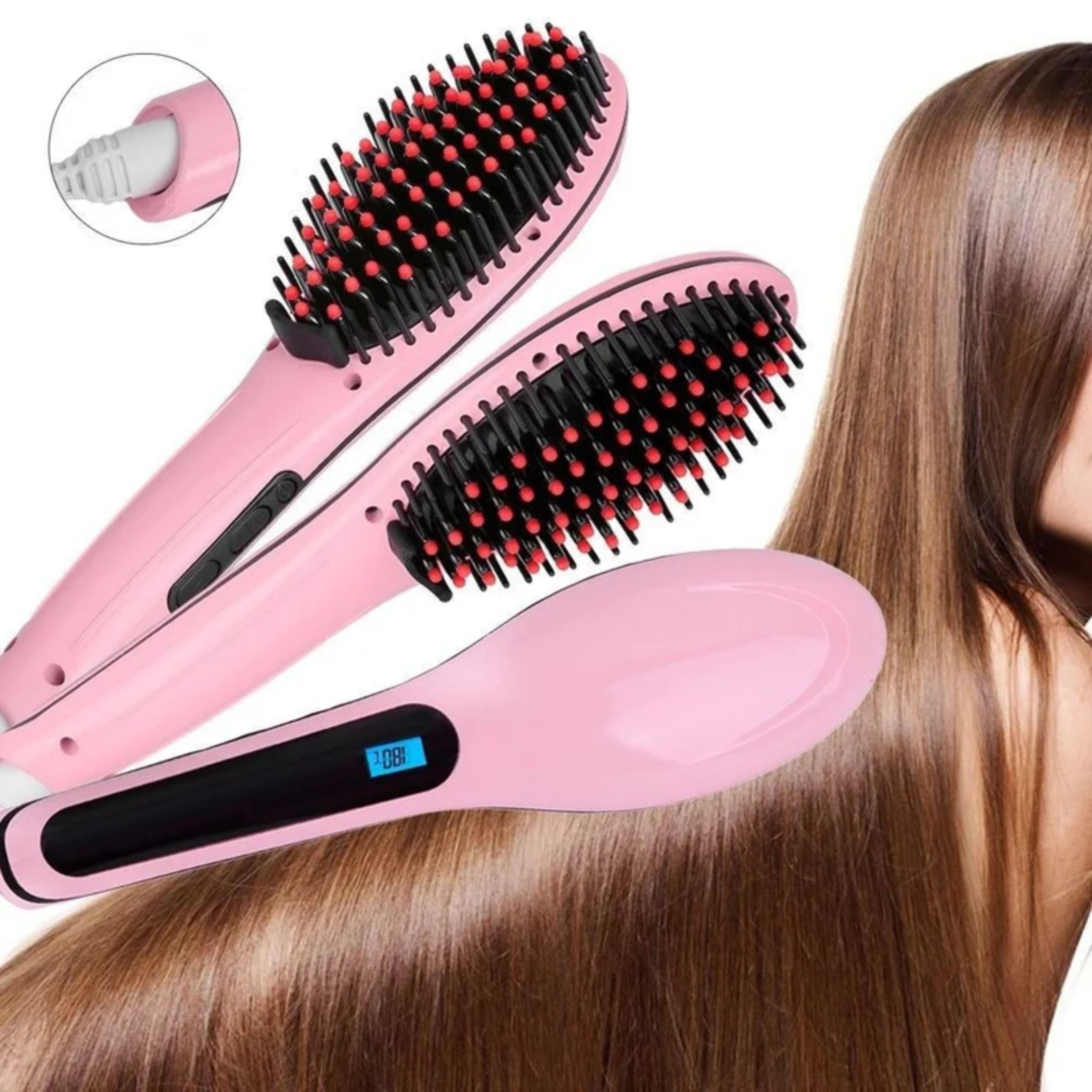 Cepillo Alisador de Cabello Profesional – Fast Hair HQT906